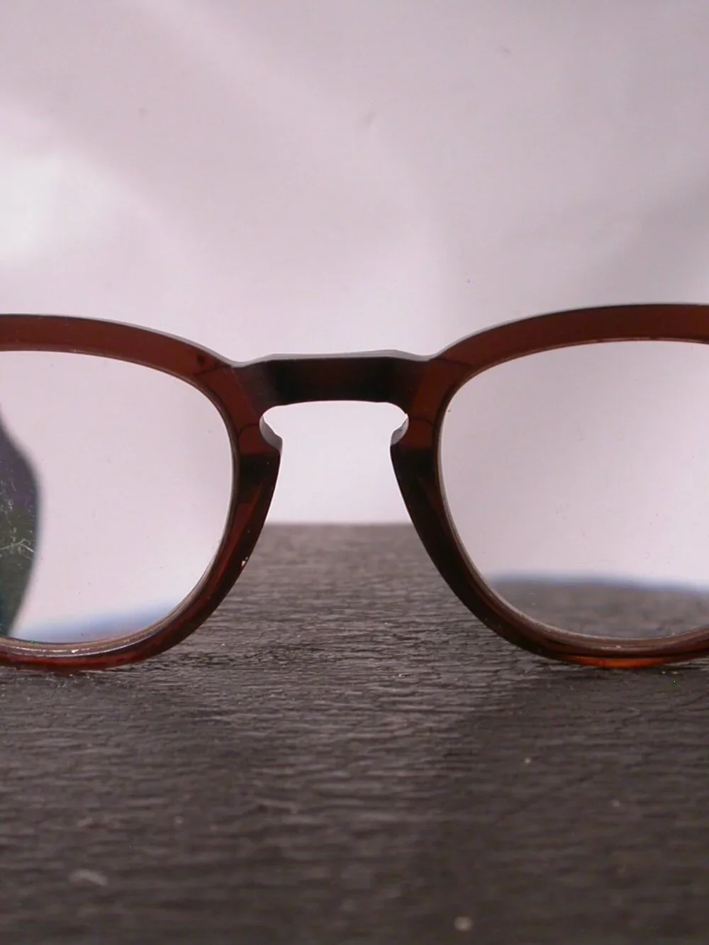 Authentic Anne et Valentin Brown Clear Eyeglasses Made in France REPAIR